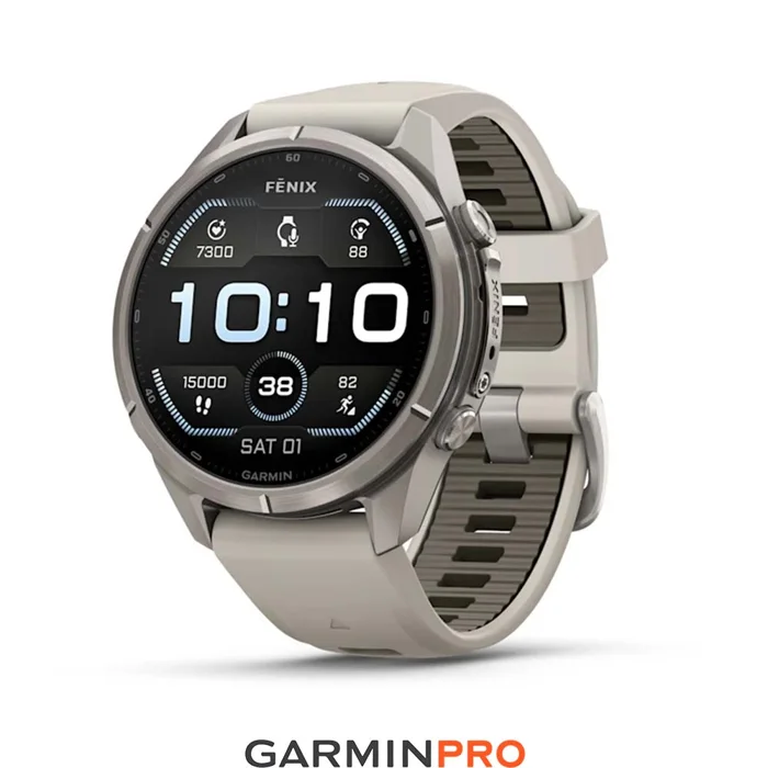 Garmin Fenix 9 Pro 43mm Titanium Fog Grey/Dark Sandstone