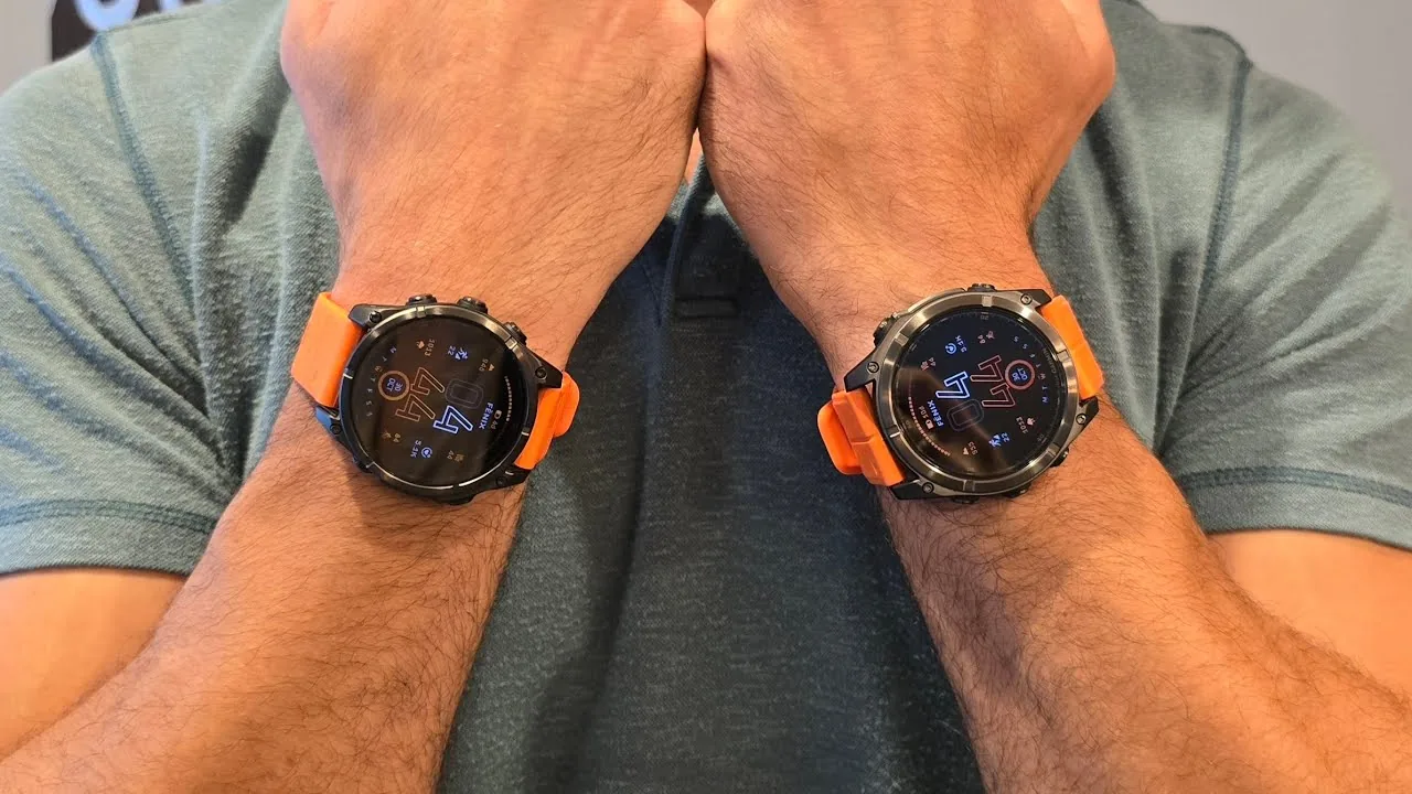Garmin Fenix двух размеров на обеих руках