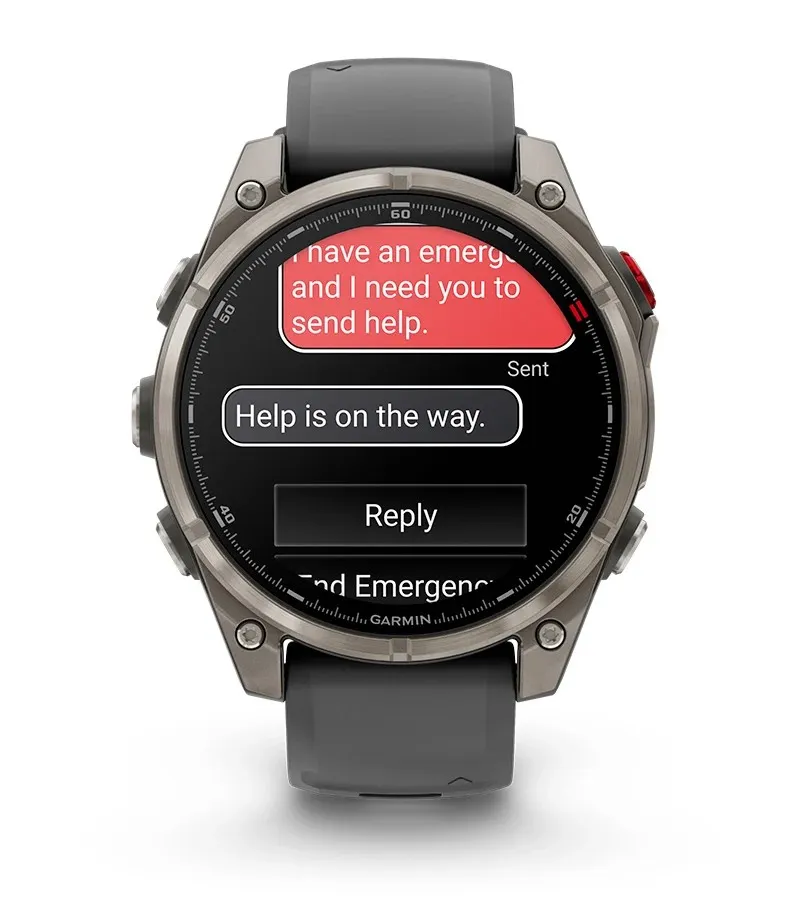 Экран SOS на Garmin Fenix 8 Pro: помощь в пути