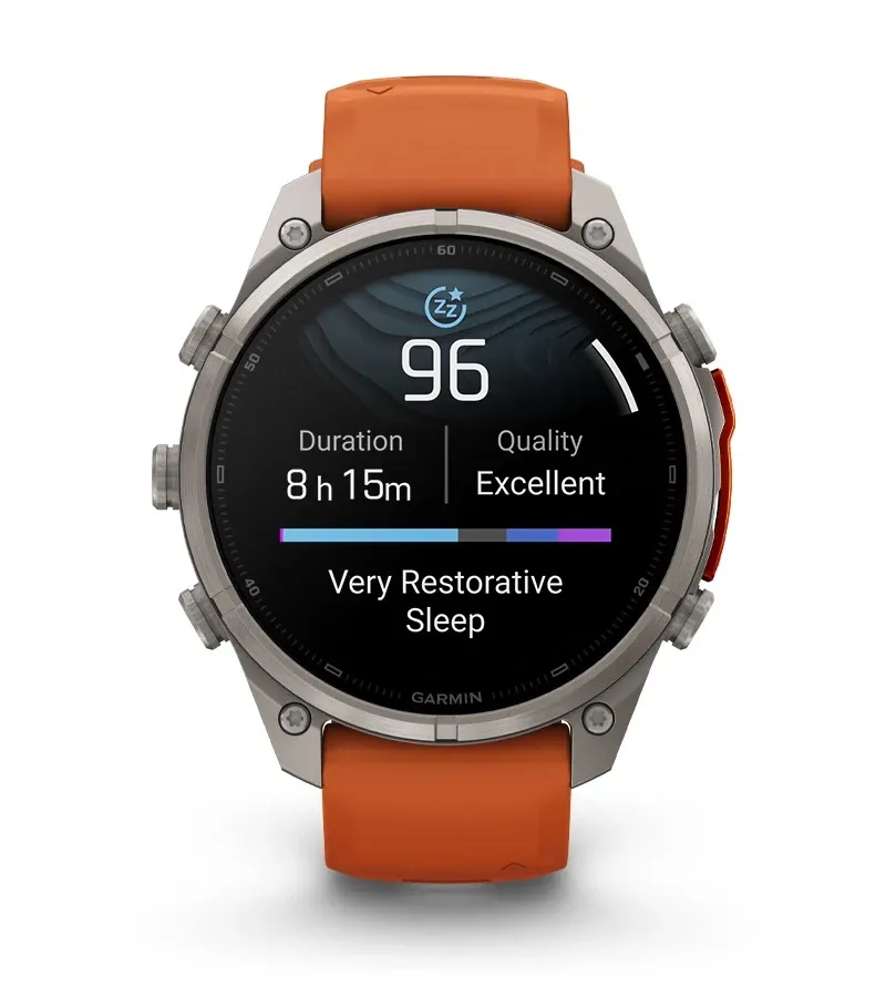 Экран оценки сна Sleep Score 96 на часах Garmin Fenix 9 Pro