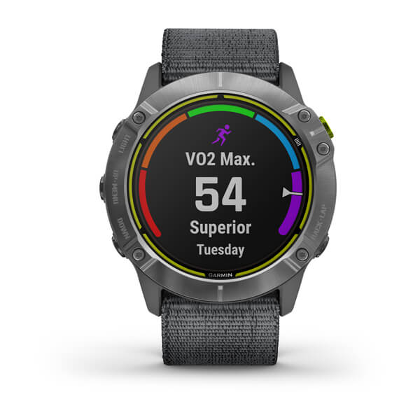 VO2 Max на экране Garmin Enduro