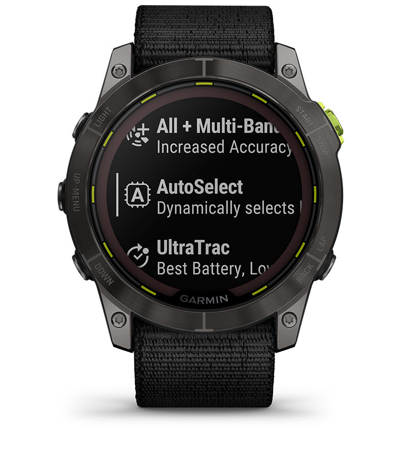 Режим выбора спутников SatIQ на Garmin Enduro 2