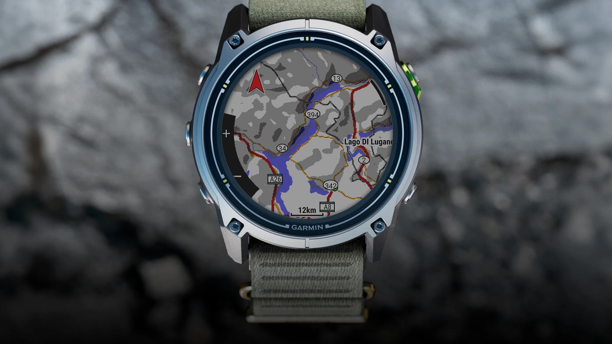 Часы Garmin Enduro 4 с картой на камне