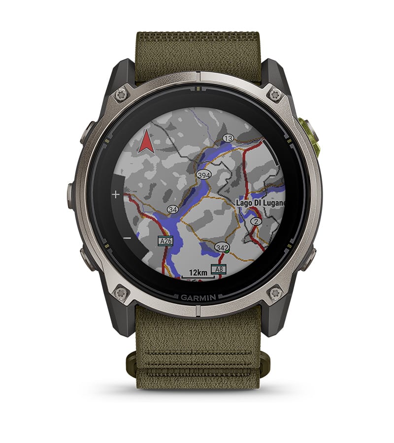 Перспективный вид карты на Garmin Enduro 4