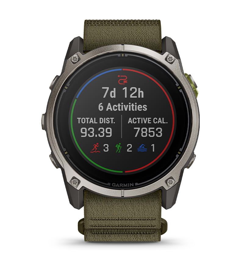Экран Garmin Epic — сводка мультидневной активности