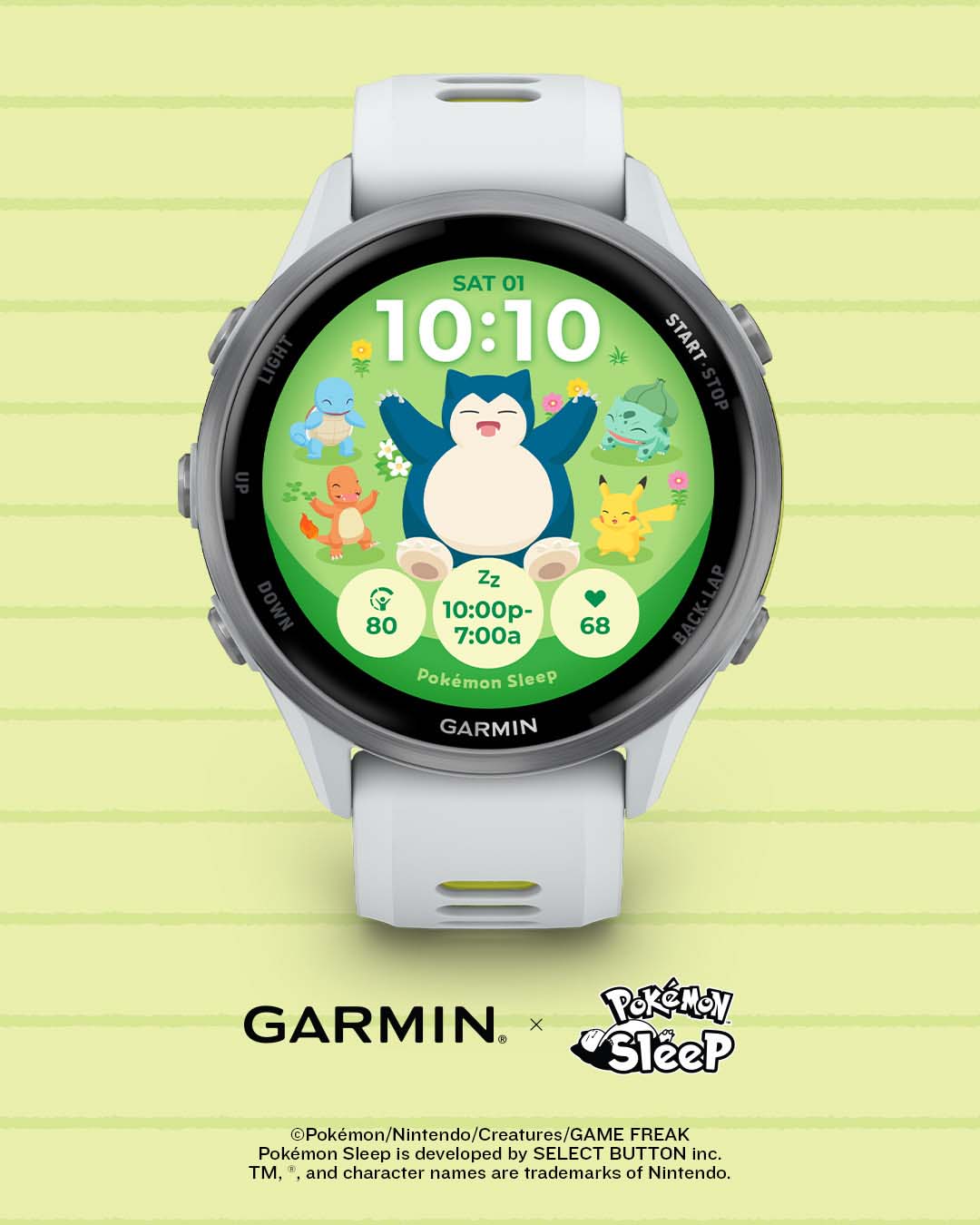 Garmin x Pokémon Sleep — официальный циферблат