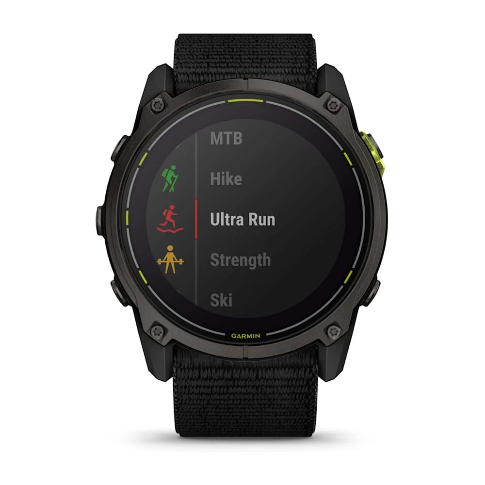 Garmin Enduro 3, вид сбоку и ремешок UltraFit