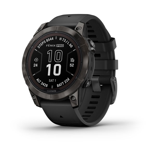 Garmin Fenix 7, вид спереди, MIP-дисплей