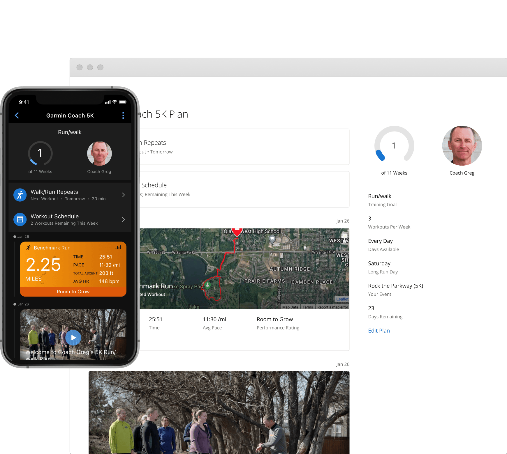 Garmin Тренер