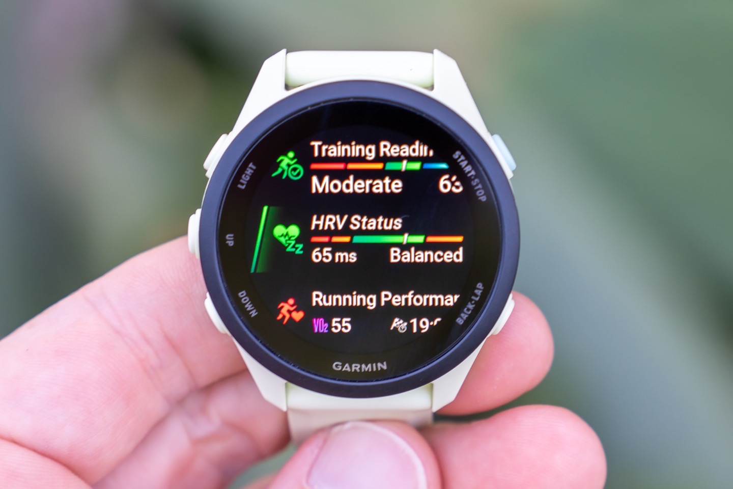 Garmin FR70 WidgetGlances.