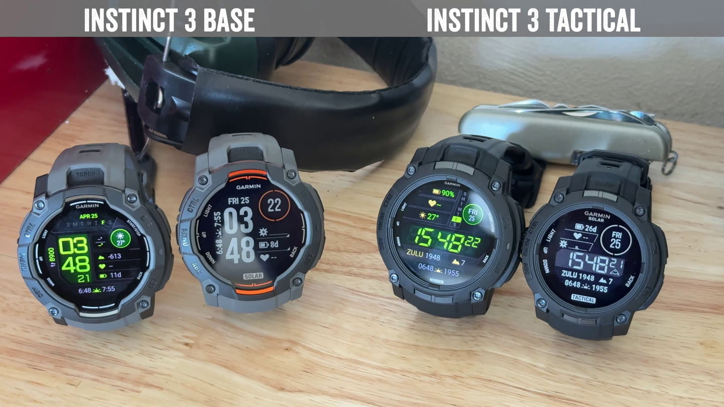 Garmin Instinct 3 Tactical vs Instinct 3 Hands-on: Everything You Need to Know!