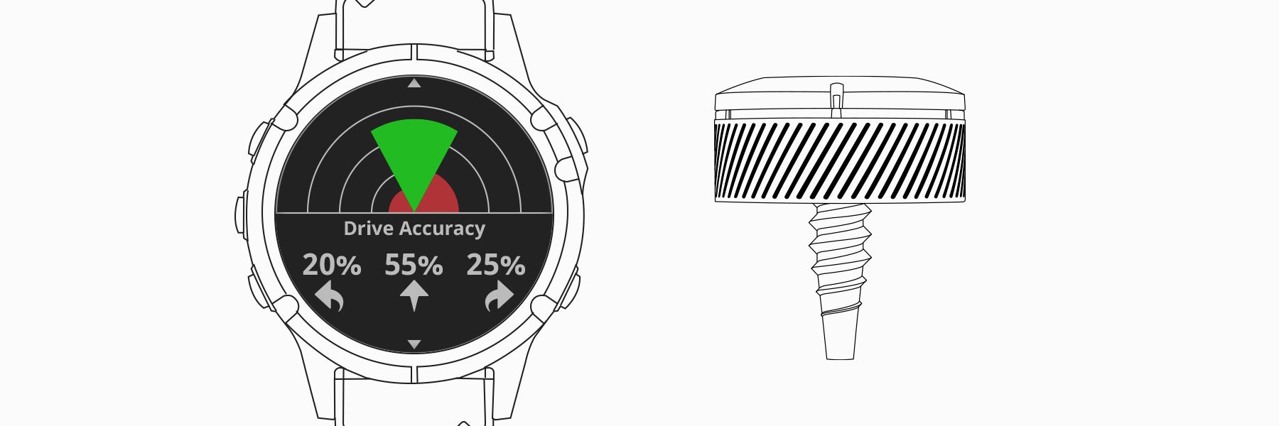 Автоматическое отслеживание клюшки Garmin