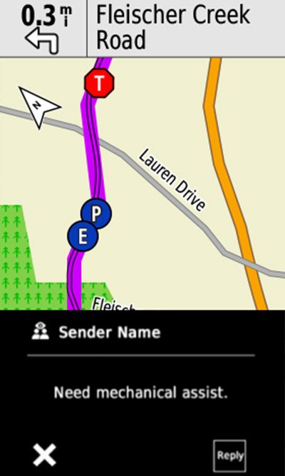 Какие функции информирования есть у вело-Garmin