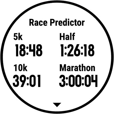 Как Garmin прогнозирует время на гонке