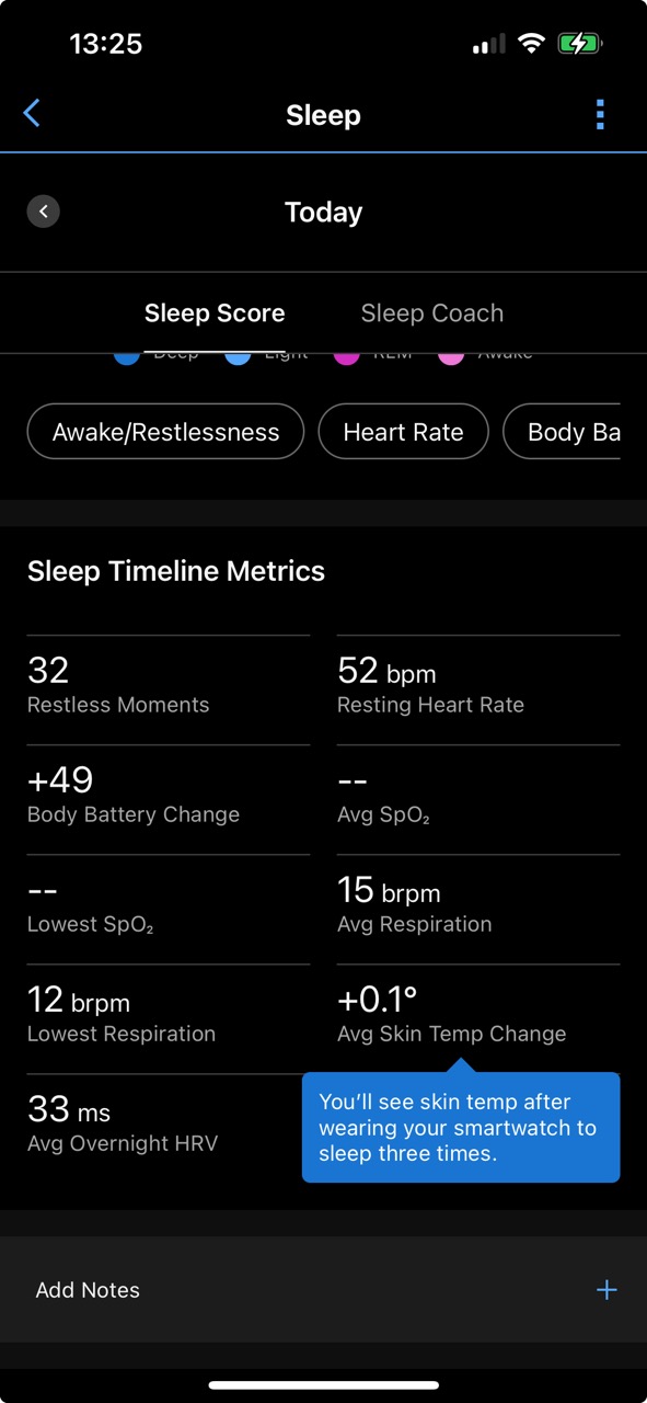 Зачем Garmin показывает температуру кожи