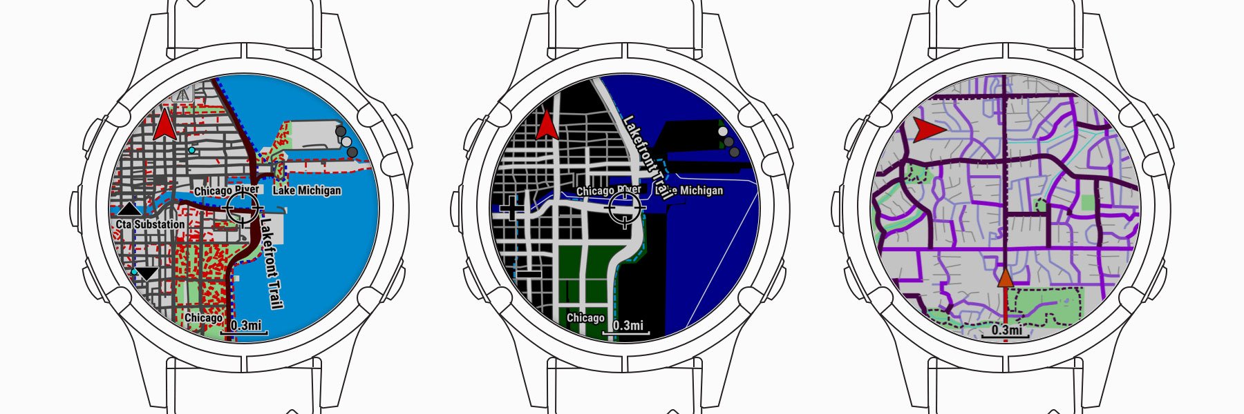 Что такое темы карт на устройствах Garmin
