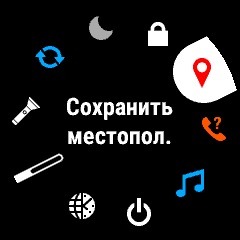 Как сохранить точку и ввести координаты на fenix