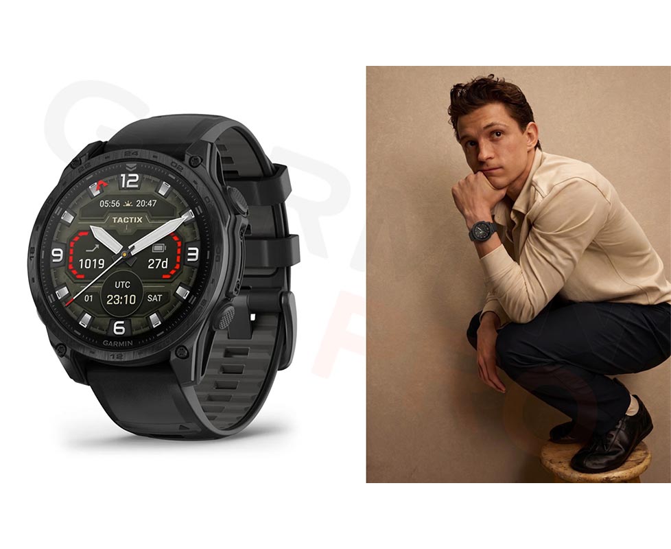 Том Холланд с Garmin Tactix 8 47 mm AMOLED