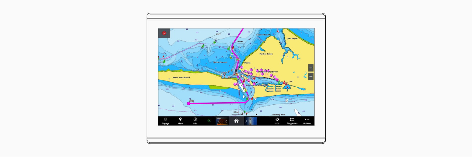 Auto Guidance+ - автоматическая прокладка маршрута Garmin и Navionics