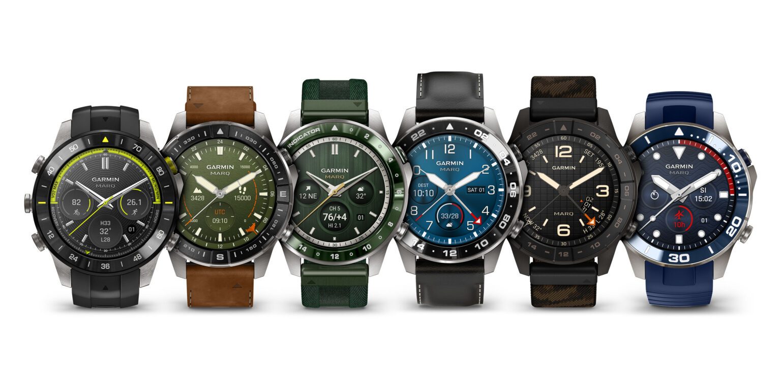 Коллекция Garmin MARQ третьего поколения: шесть моделей Athlete, Adventurer, Aviator, Commander, Diver и Golfer