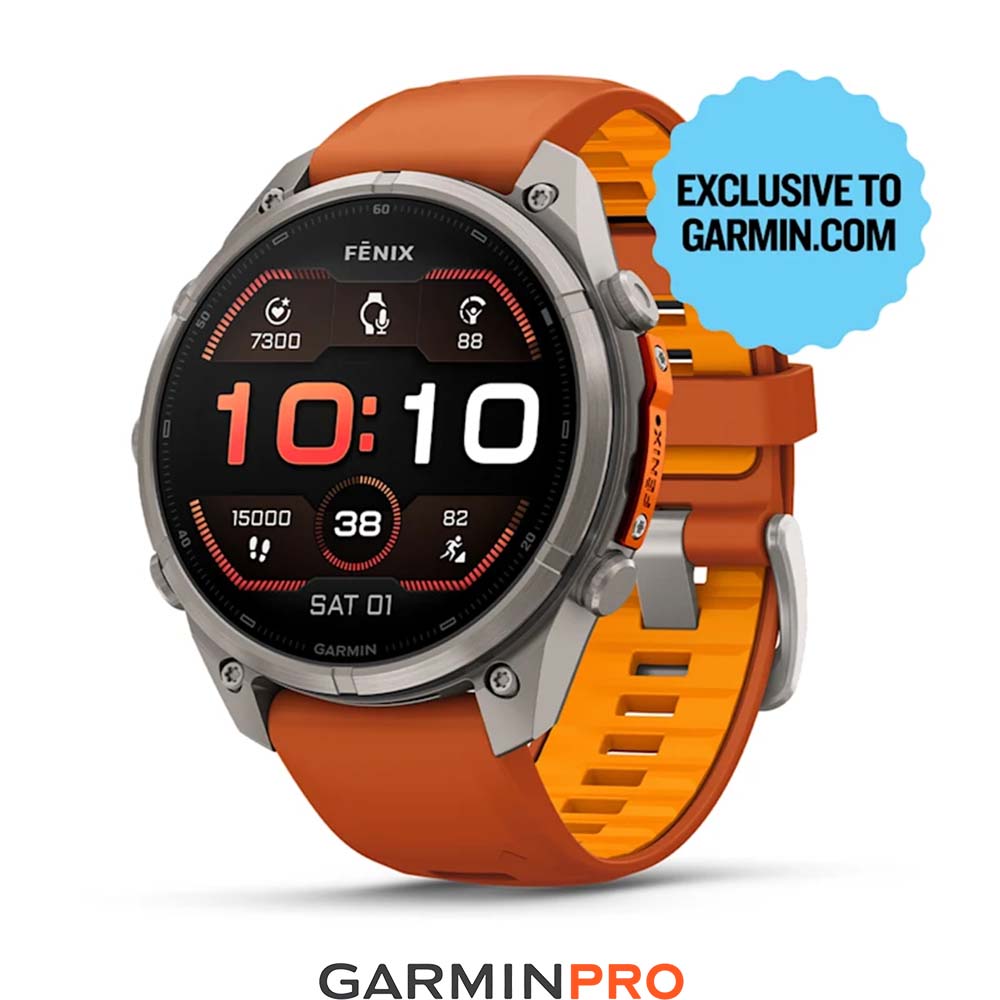 Garmin Fenix 9 Pro 47mm Titanium Autumn Orange/Spark Orange (010-04336-06)