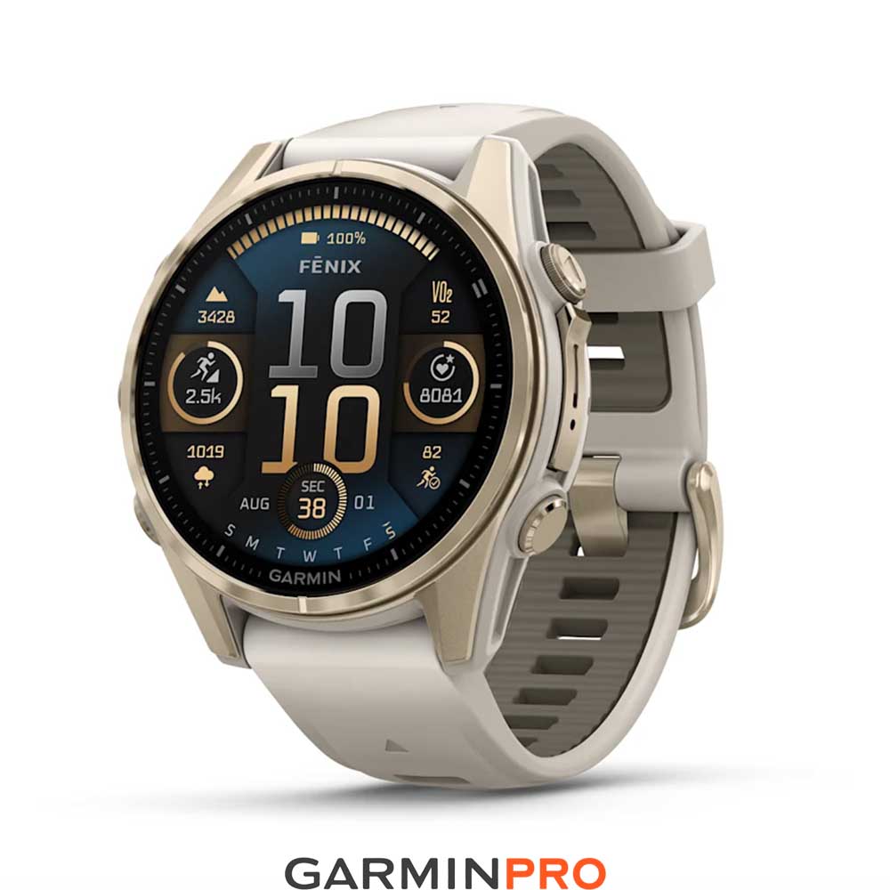 Garmin Fenix 8 43 mm AMOLED Sapphire Soft Gold (010-02903-11)