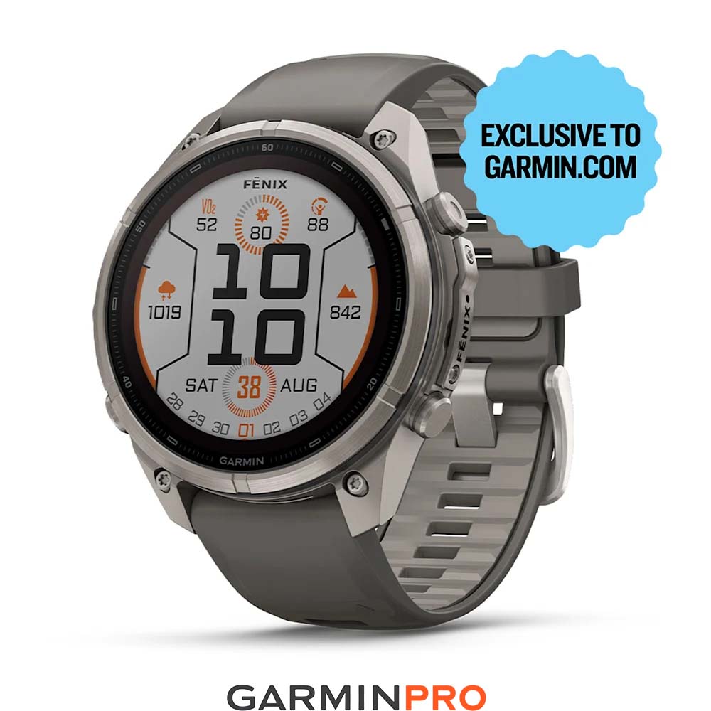 Garmin Fenix 9 Pro Solar 47mm Titanium Pebble Grey (010-04338-06)