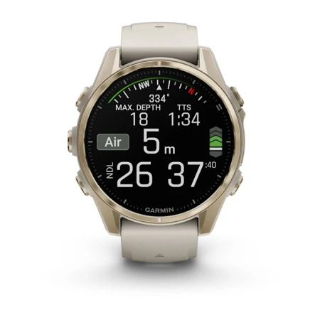 Garmin Fenix 8 43 mm AMOLED Sapphire Soft Gold (010-02903-11)