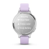 Garmin Lily 2 Active Silver with Purple Jasmine Silicone Band (010-02891-01)