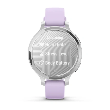 Garmin Lily 2 Active Silver with Purple Jasmine Silicone Band (010-02891-01)