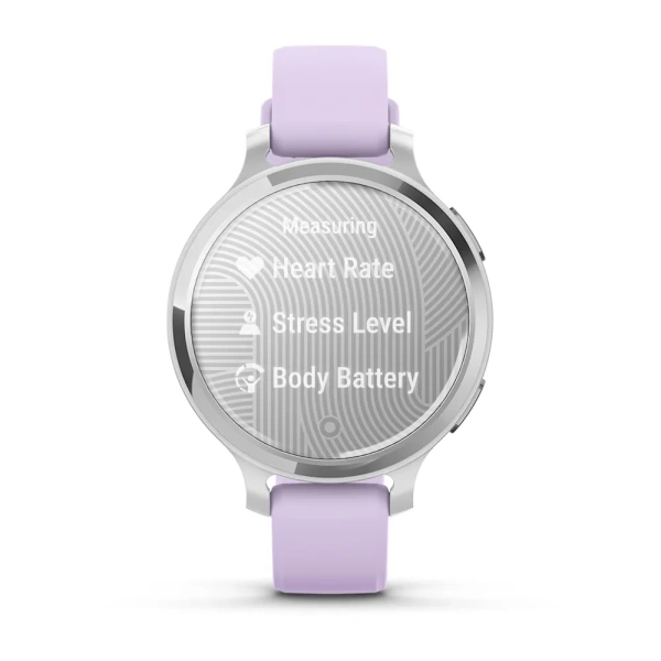 Garmin Lily 2 Active Silver with Purple Jasmine Silicone Band (010-02891-01)