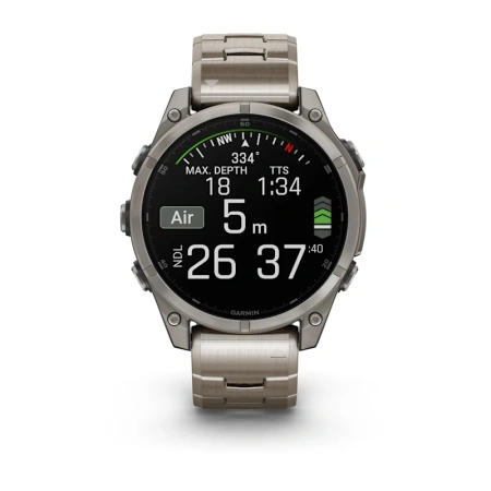 Garmin Fenix 8 47 mm, AMOLED Sapphire Titanium Ti-Band (010-02904-40)