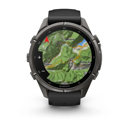 Garmin Fenix 9 Pro 43mm Carbon Gray DLC Titanium Black/Pebble Grey (010-04335-16)