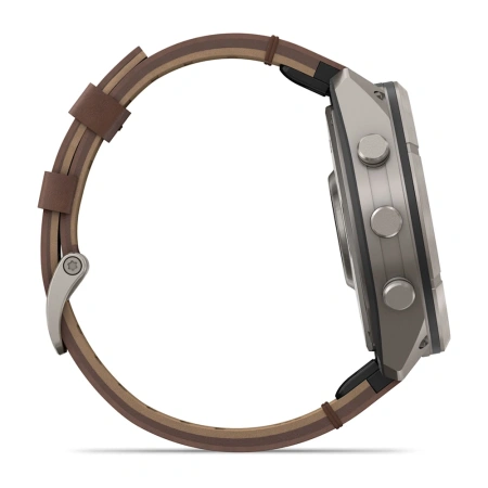 Garmin Fenix 9 Pro InReach 51mm Titanium Walnut Leather Band (010-04337-41)