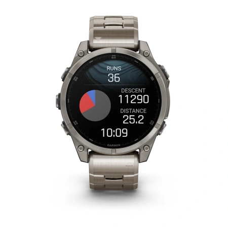 Garmin Fenix 8 47 mm, AMOLED Sapphire Titanium Ti-Band (010-02904-40)
