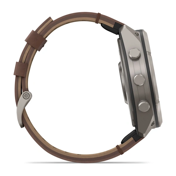 Garmin Fenix 9 Pro InReach 51mm Titanium Walnut Leather Band (010-04337-41)