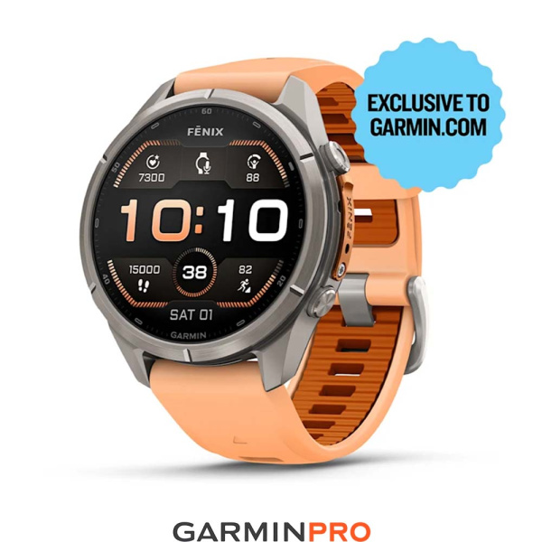 Garmin Fenix 9 Pro 43mm Titanium Shell Pink/Autumn Orange (010-04335-06)
