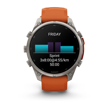 Garmin Fenix 9 Pro 47mm Titanium Autumn Orange/Spark Orange (010-04336-06)