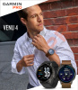 Garmin Venu 4 45 mm Slate Leather Band(010-03014-03)