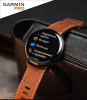 Garmin Venu 4 45 mm Slate Leather Band(010-03014-03)