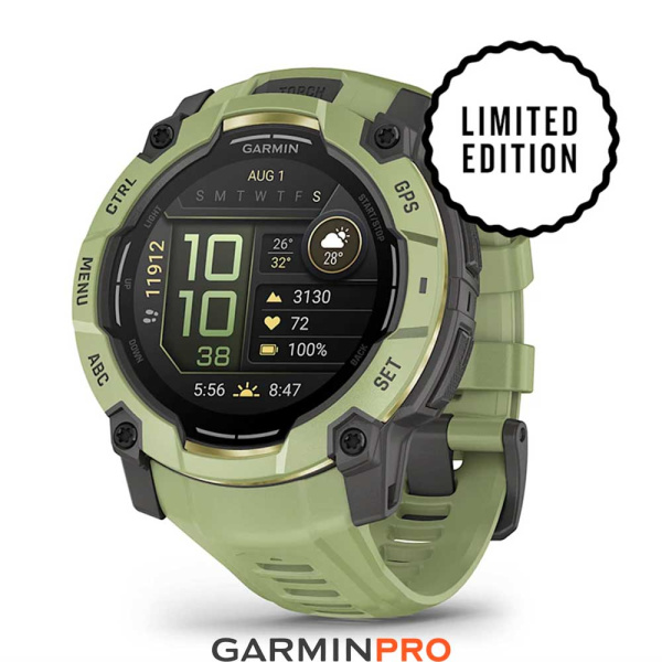 Garmin Instinct 3 50 mm, AMOLED Fern Green with Fern Green Band (010-03020-02)