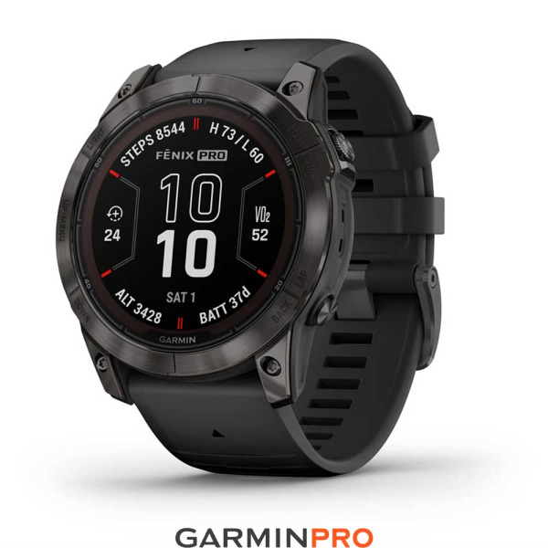 Garmin Fenix 7X Pro Sapphire Carbon Grey DLC (010-02778-11)