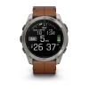 Garmin Fenix 8 51 mm AMOLED Sapphire Titanium Leather (010-02905-40)