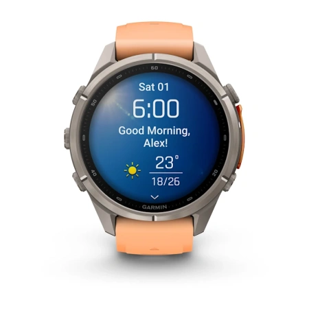 Garmin Fenix 9 Pro 43mm Titanium Shell Pink/Autumn Orange (010-04335-06)