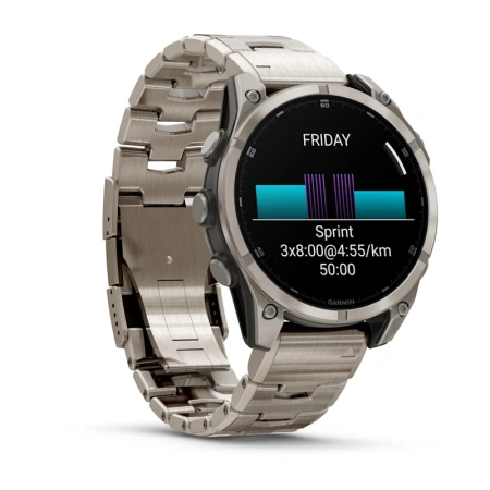 Garmin Fenix 8 47 mm, AMOLED Sapphire Titanium Ti-Band (010-02904-40)
