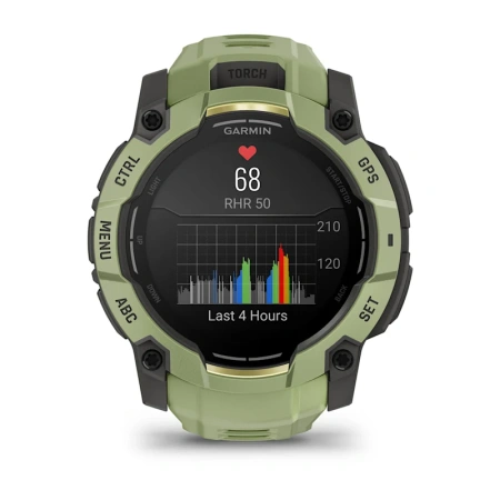 Garmin Instinct 3 50 mm, AMOLED Fern Green with Fern Green Band (010-03020-02)