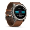 Garmin Fenix 8 51 mm AMOLED Sapphire Titanium Leather (010-02905-40)