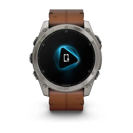 Garmin Fenix 8 51 mm AMOLED Sapphire Titanium Leather (010-02905-40)