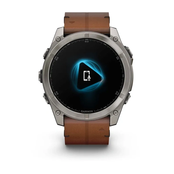 Garmin Fenix 8 51 mm AMOLED Sapphire Titanium Leather (010-02905-40)