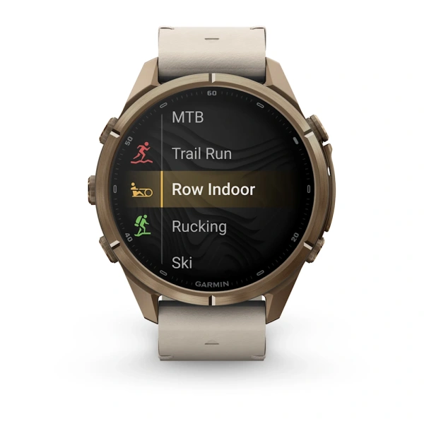 Garmin Fenix 9 Pro InReach 43mm Autumn Gold Titanium Bone Leather Band (010-04335-41)